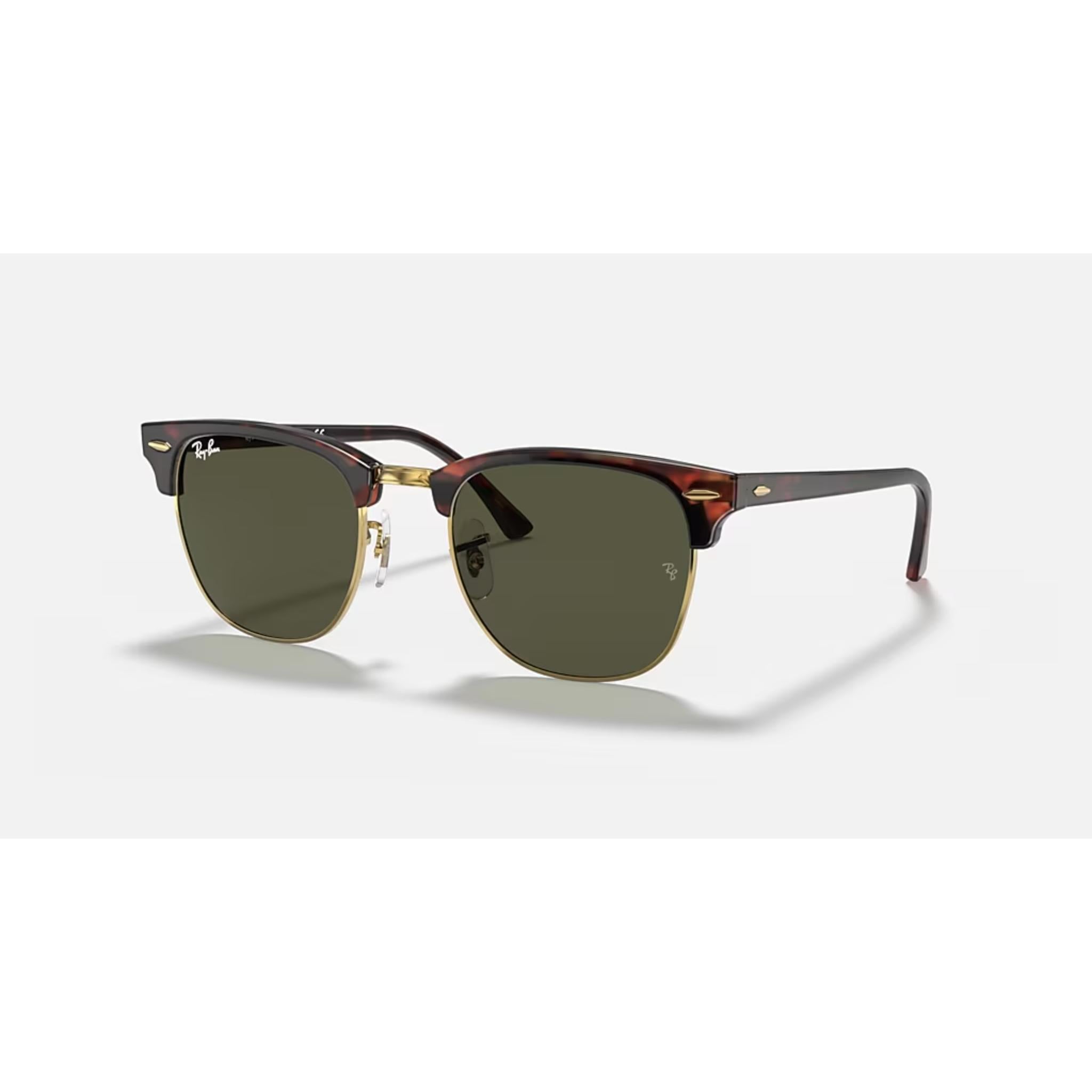 Ray Ban Clubmaster Mock Tortoise on Arista w G 15 Green Lens