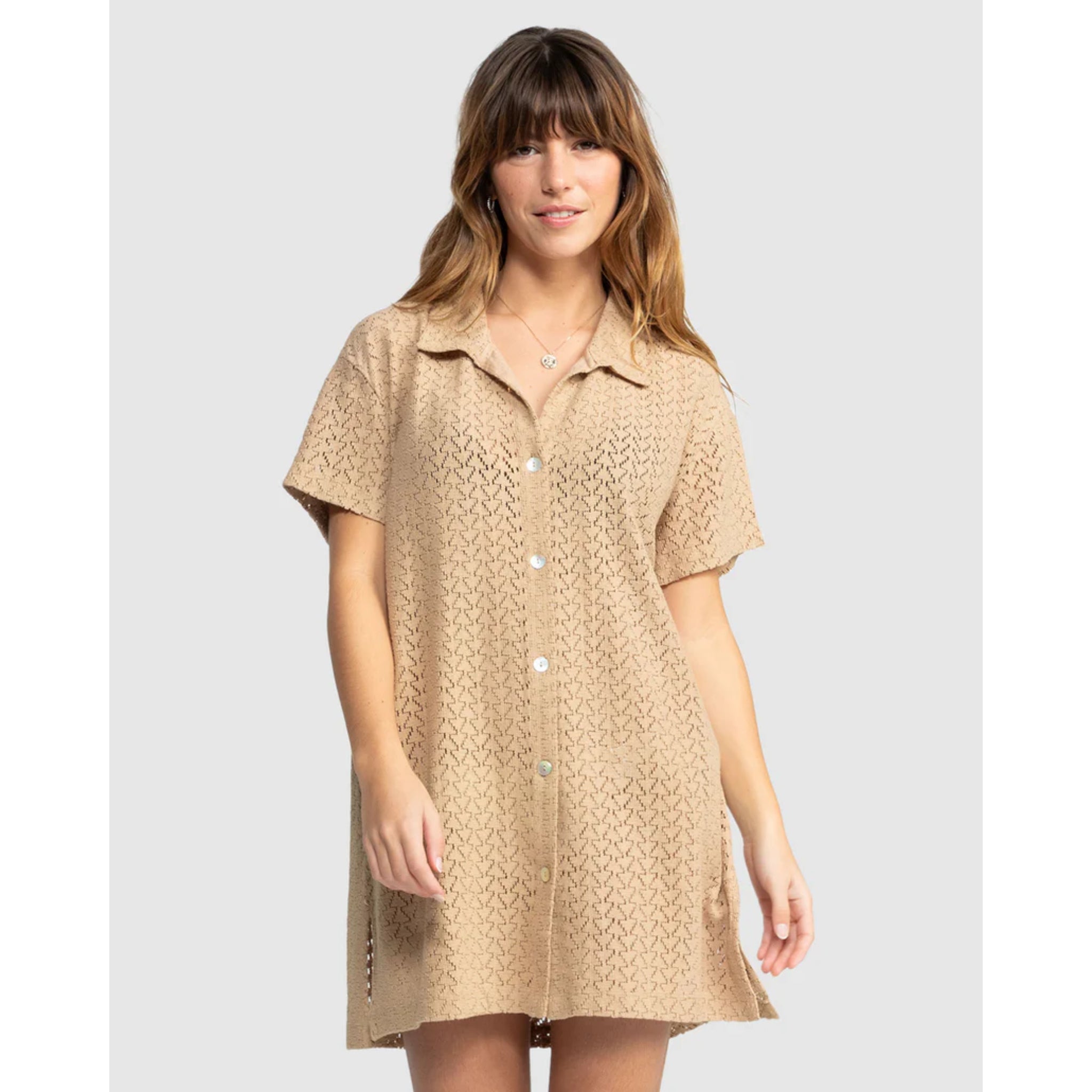 Roxy Dahlia Beach Shirt Dress