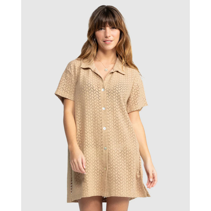 Roxy Dahlia Beach Shirt Dress