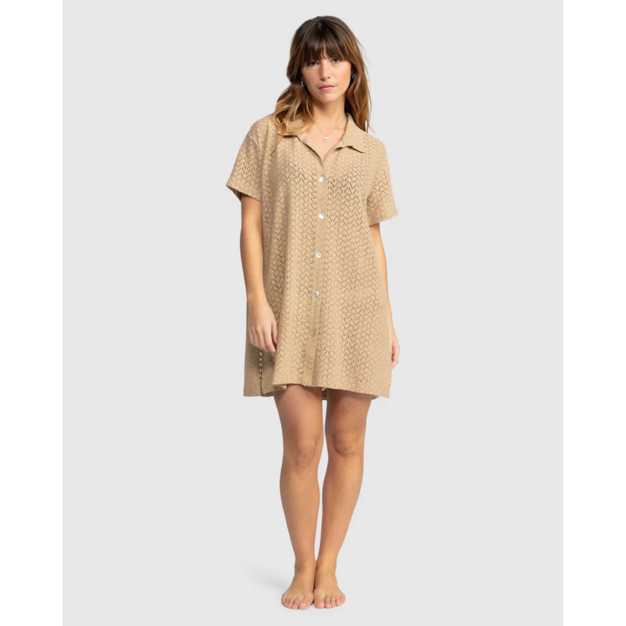 Roxy Dahlia Beach Shirt Dress