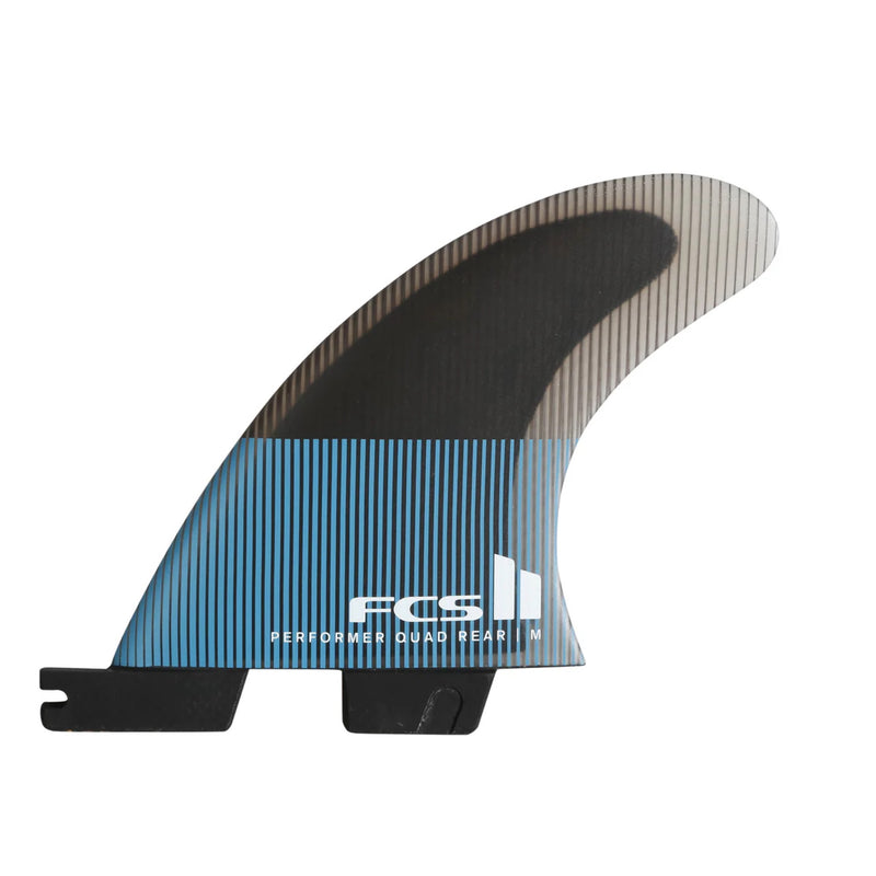 FCS 2 Performer PC Quad Rear Fin Set - Tranquil Blue