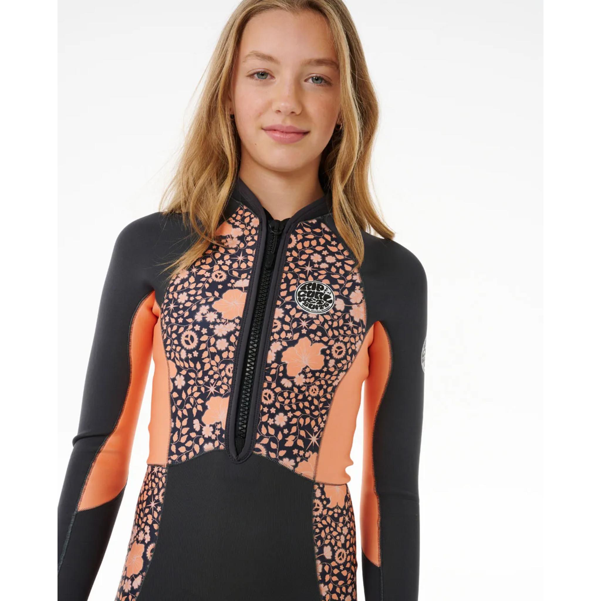 Rip Curl Junior Girls G-Bomb 1.5mm Front Zip Springsuit