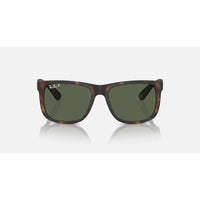 Ray-Ban Justin - Rubber Havana w/ Dark Green Polarised Lens