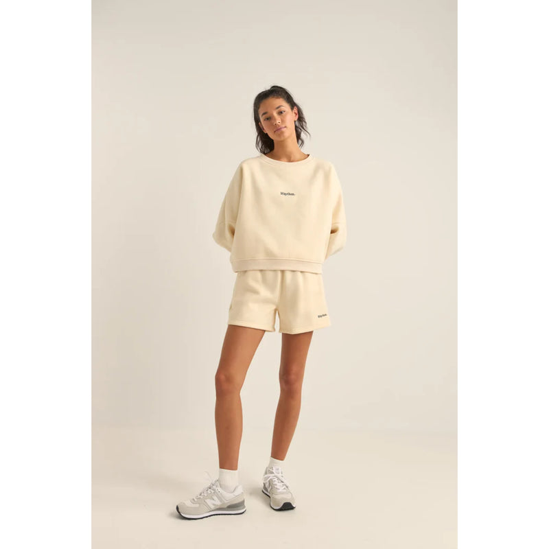 Rhythm Womens Logo Fleece Shorts