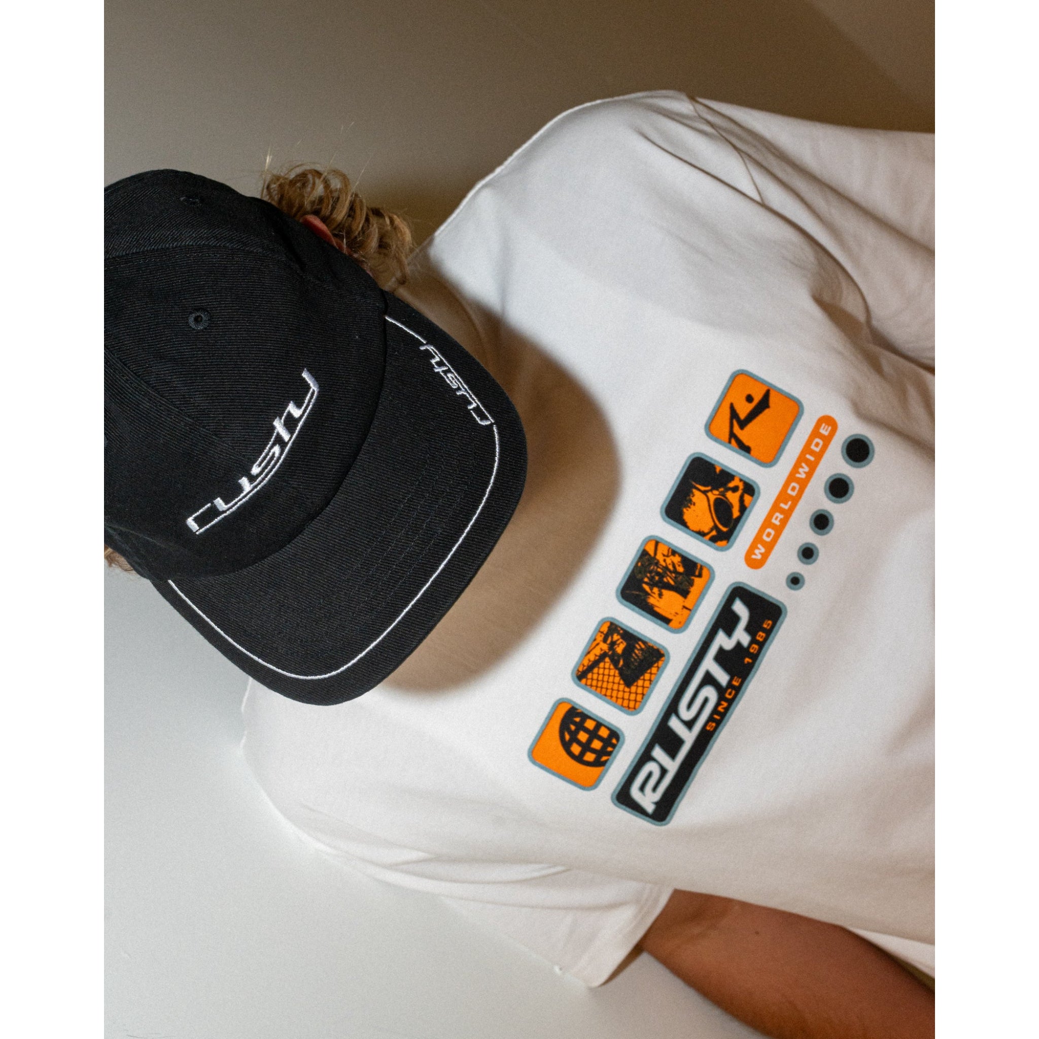 Rusty Loose Unit Six Panel Snapback Cap