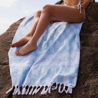 Swim Shady Ocean Current - Beach Towel