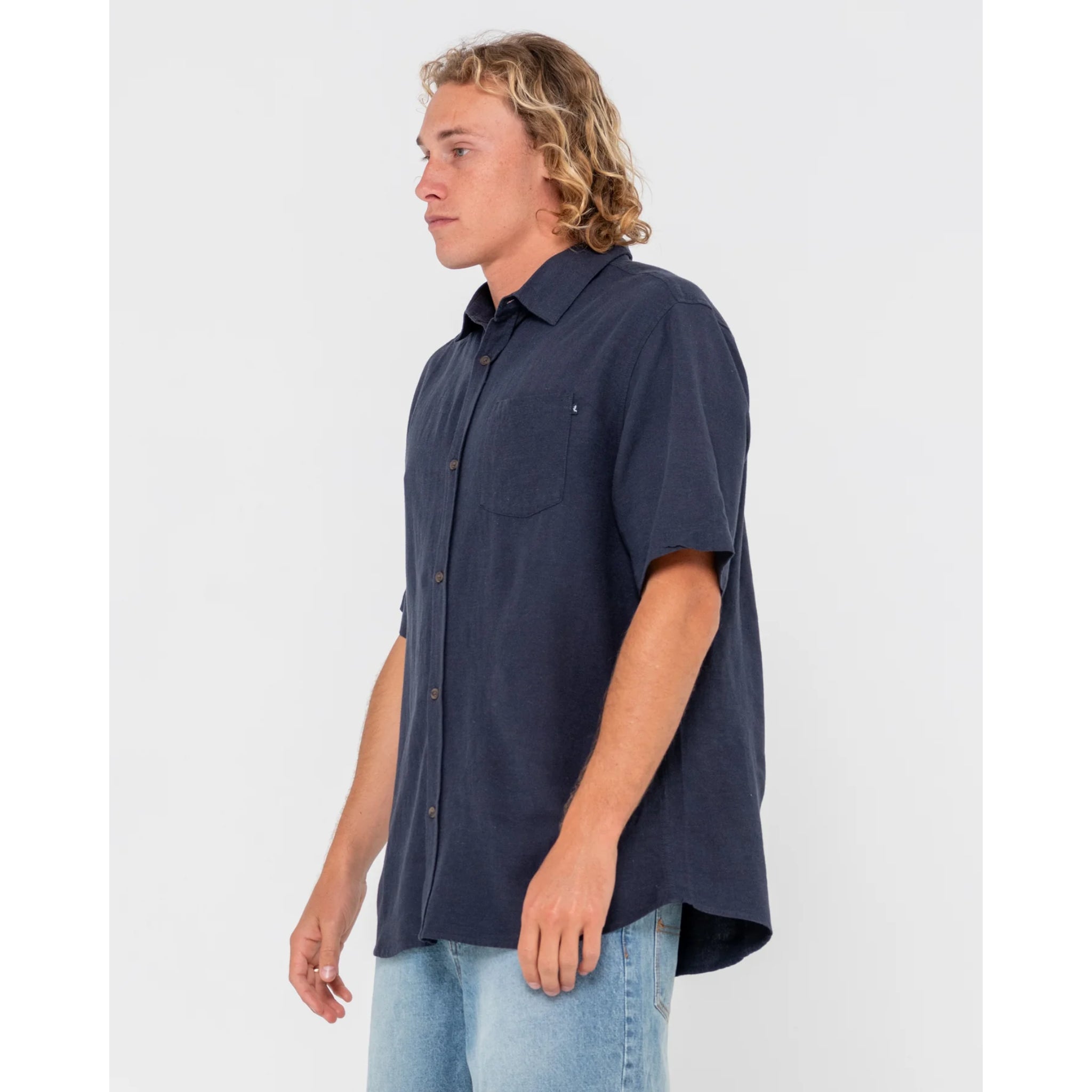 Rusty Overtone Linen Shirt