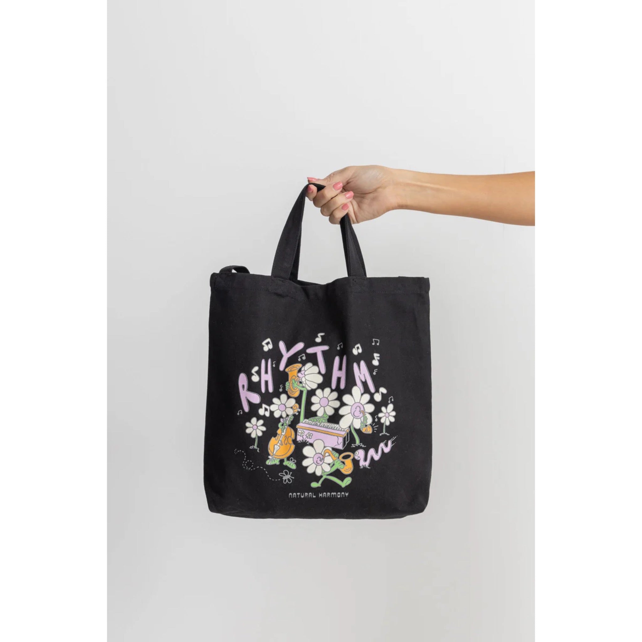 Rhythm Harmony Record Tote Bag