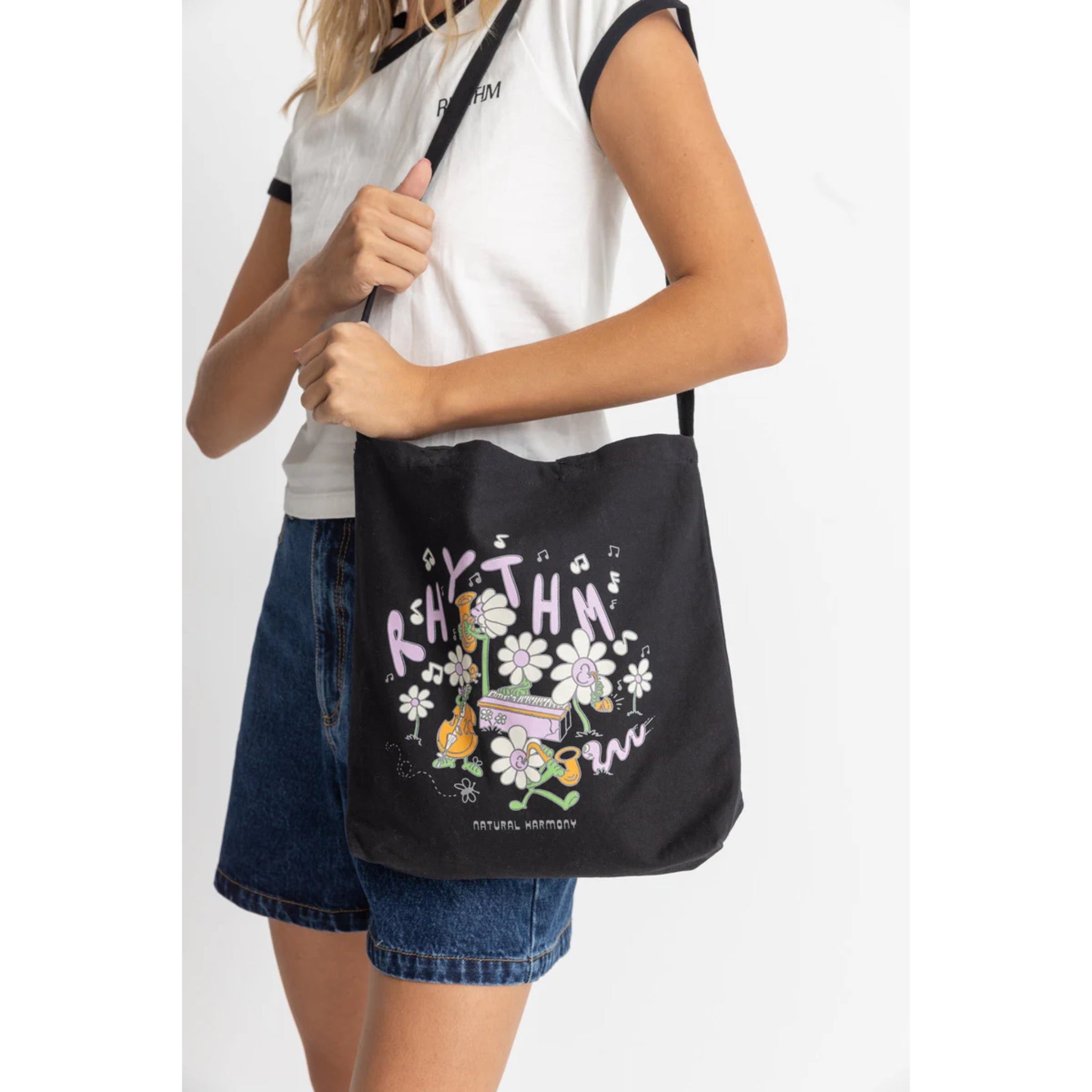 Rhythm Harmony Record Tote Bag