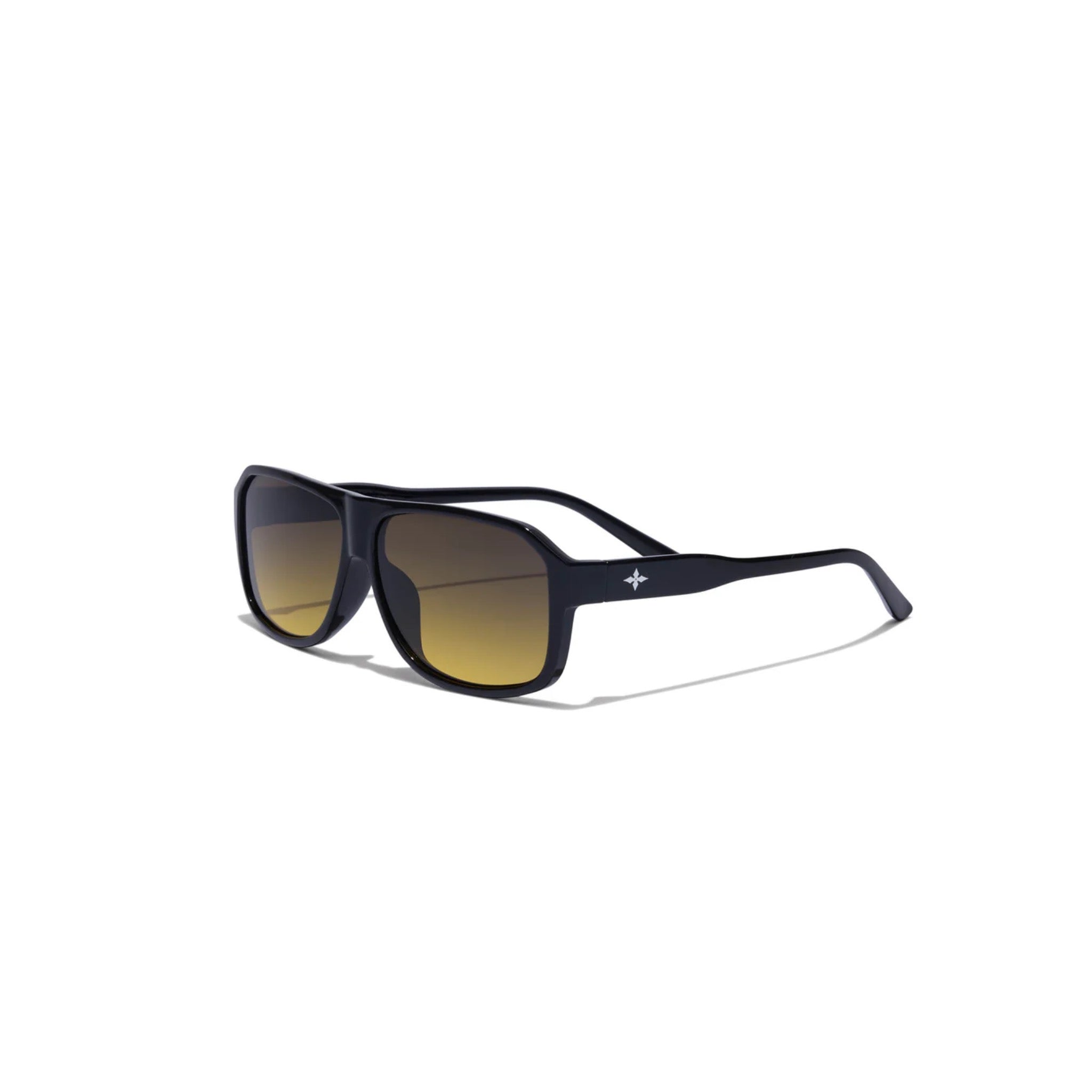 Ritual The Executive Sunglasses - Polished Black/Amber Polarised