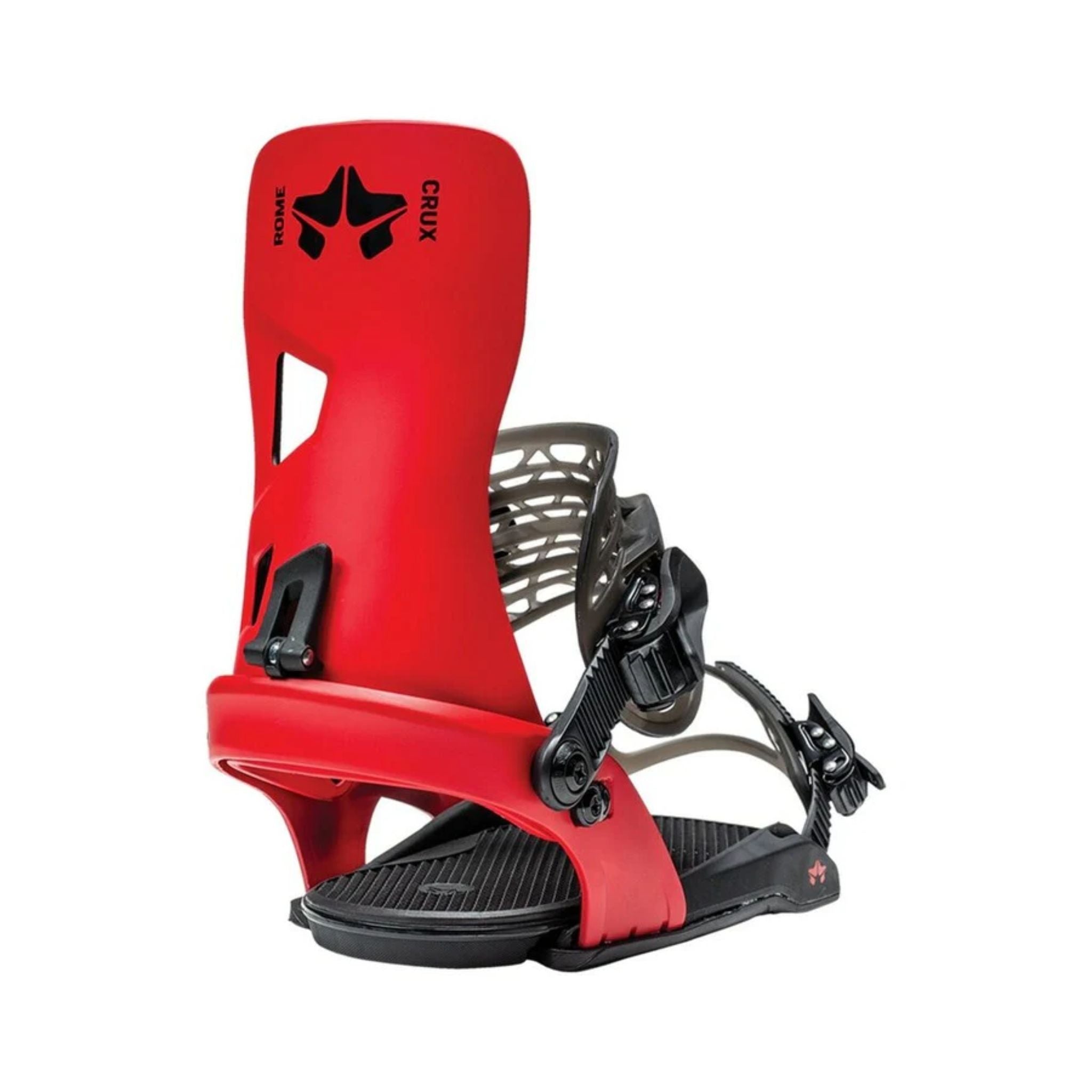 Rome Crux Snowboard Binding - Red