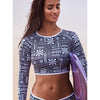 Roxy Mineral Long Sleeve Lyrca Crop Top