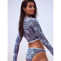 Roxy Mineral Long Sleeve Lyrca Crop Top