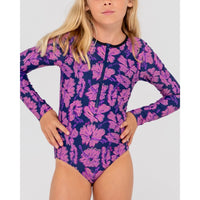 Rusty Girls Hibiscus LS One Piece Swimsuit