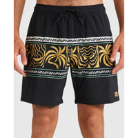 RVCA Fronds Divide Elastic Short