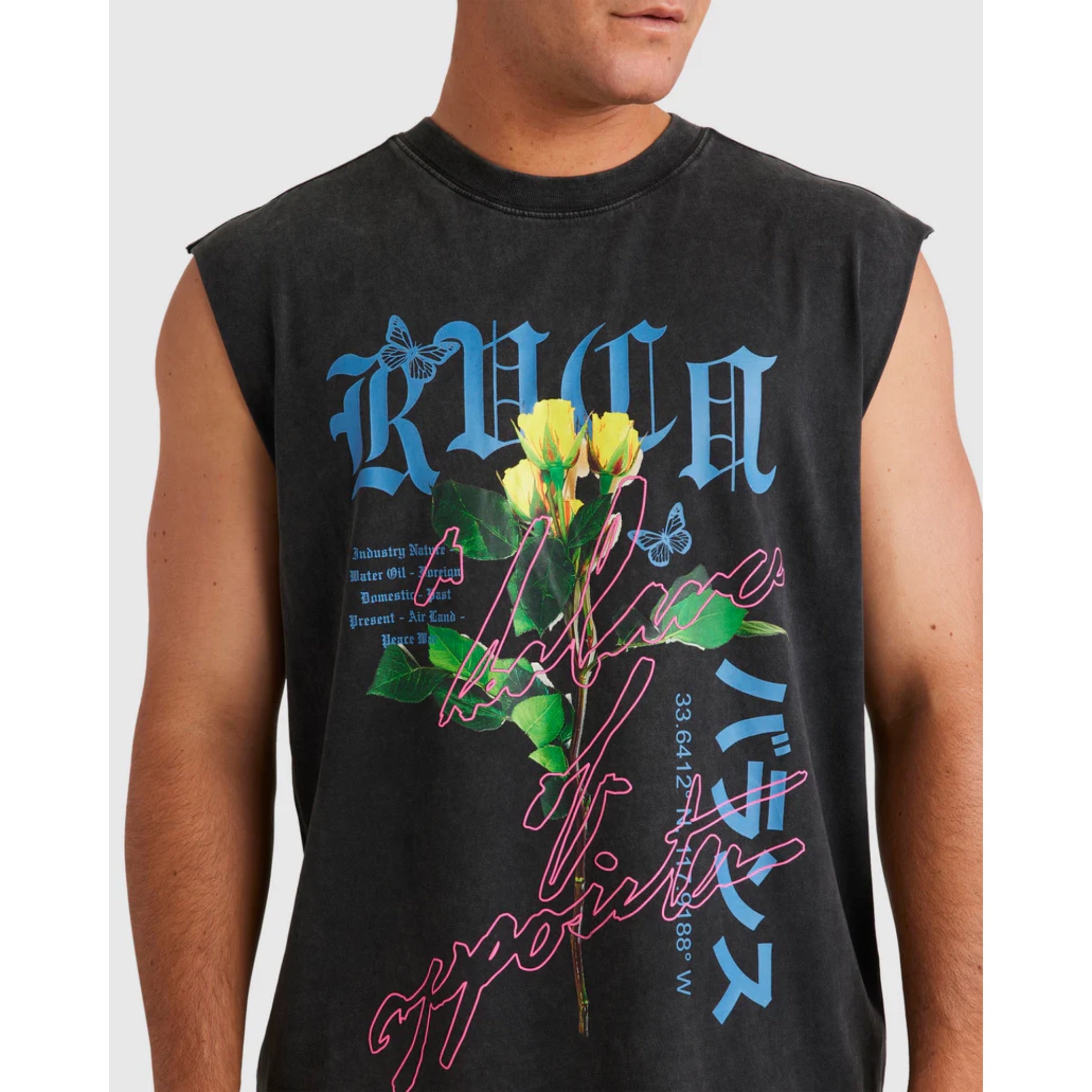 RVCA Neon Lights Muscle Tee