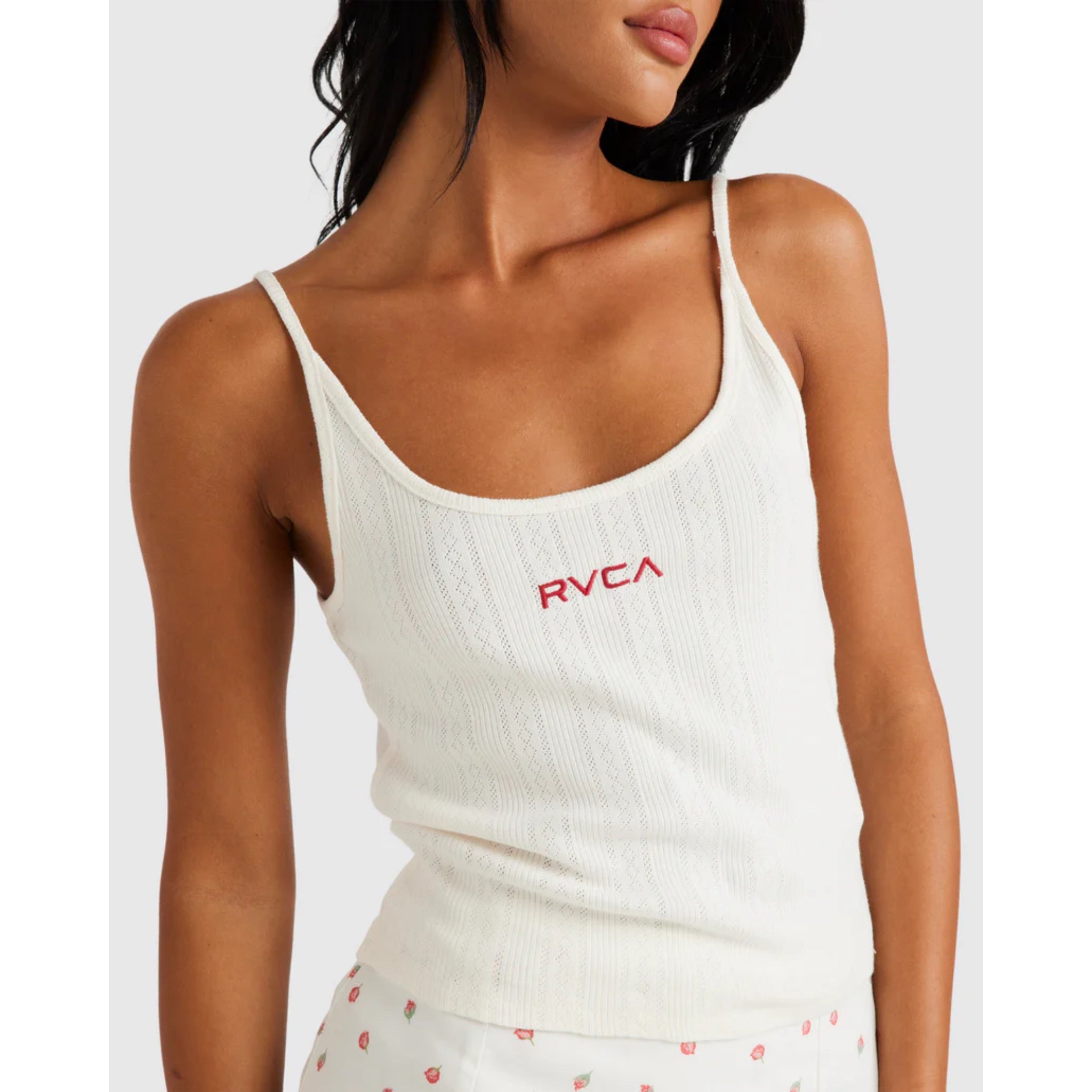 RVCA Rose Bud Pointelle Tank