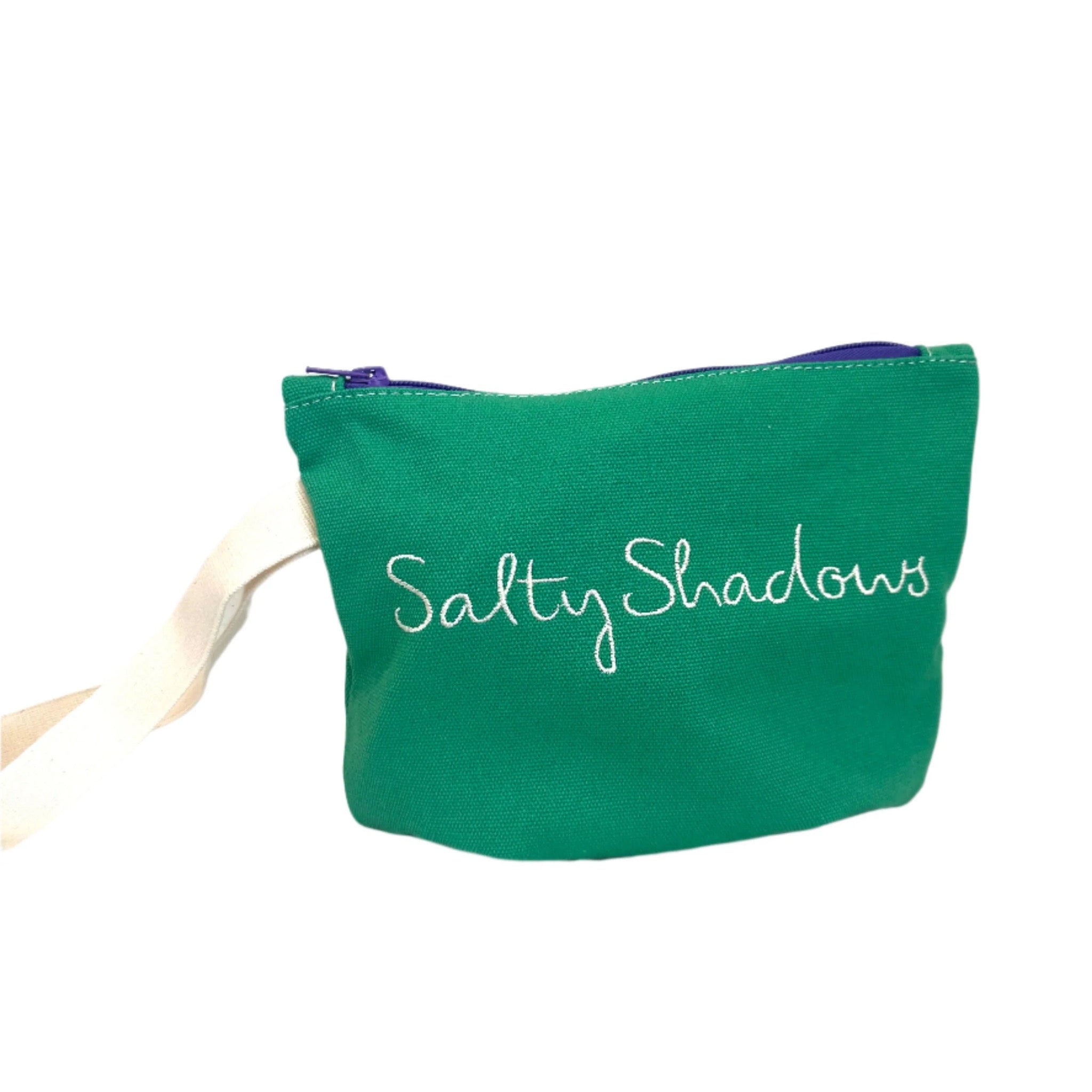 Salty Shadows Canvas Pouch - Green Apple