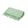 Salty Shadows Cotton Terry Towel - Gossamer Green