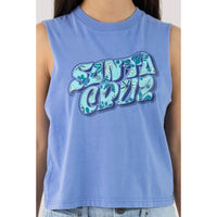 Santa Cruz Girls Vibes Fill Front Muscle Crop Tee