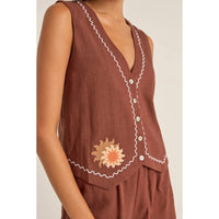 Rhythm Solis Embroidered Vest