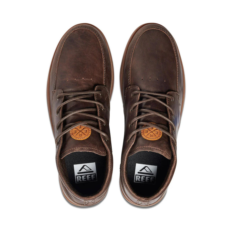 Reef Spiniker Mid Nubuck Mens Shoe - Brown Leather