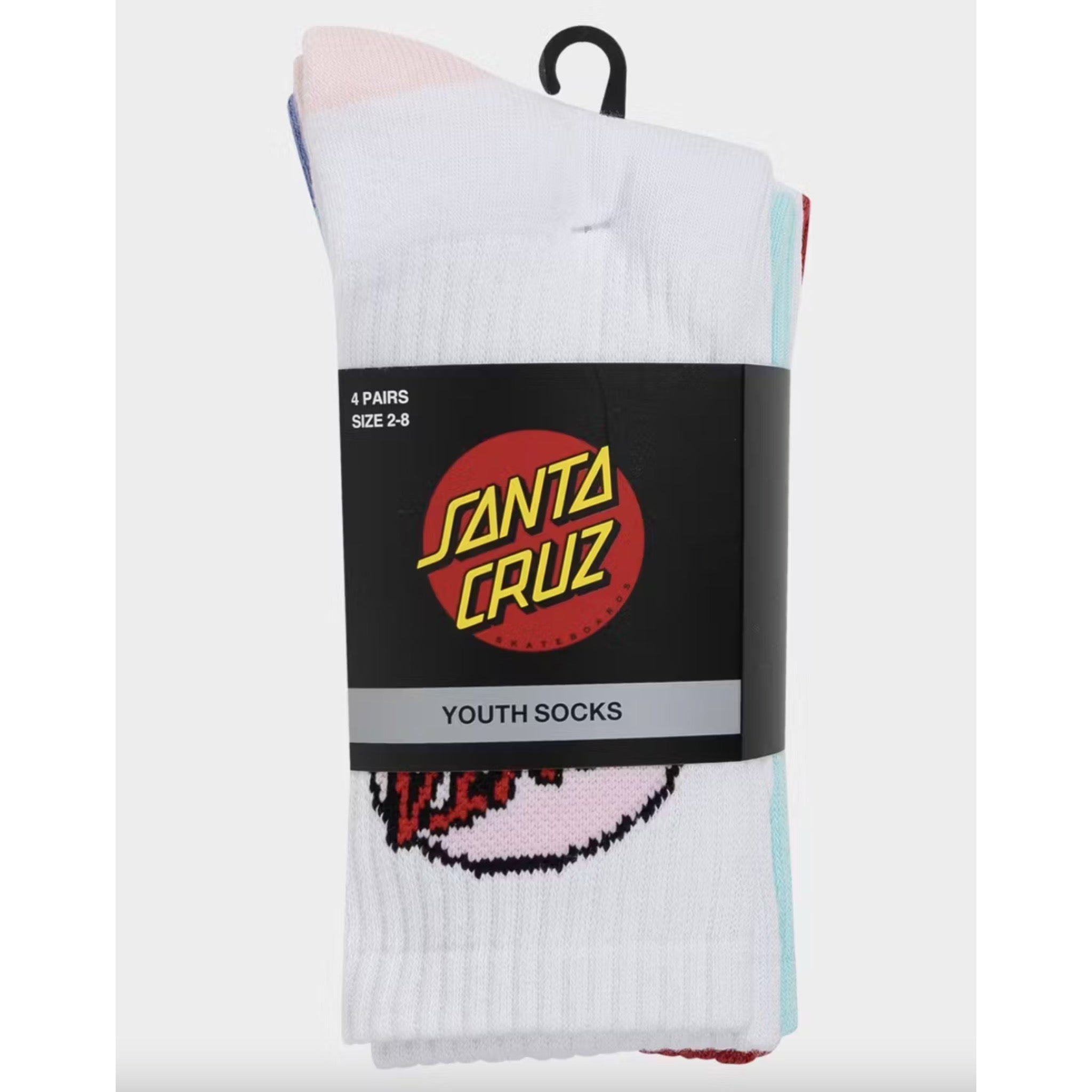 Santa Cruz Youth Other Dot Crew Sock - 4 Pack