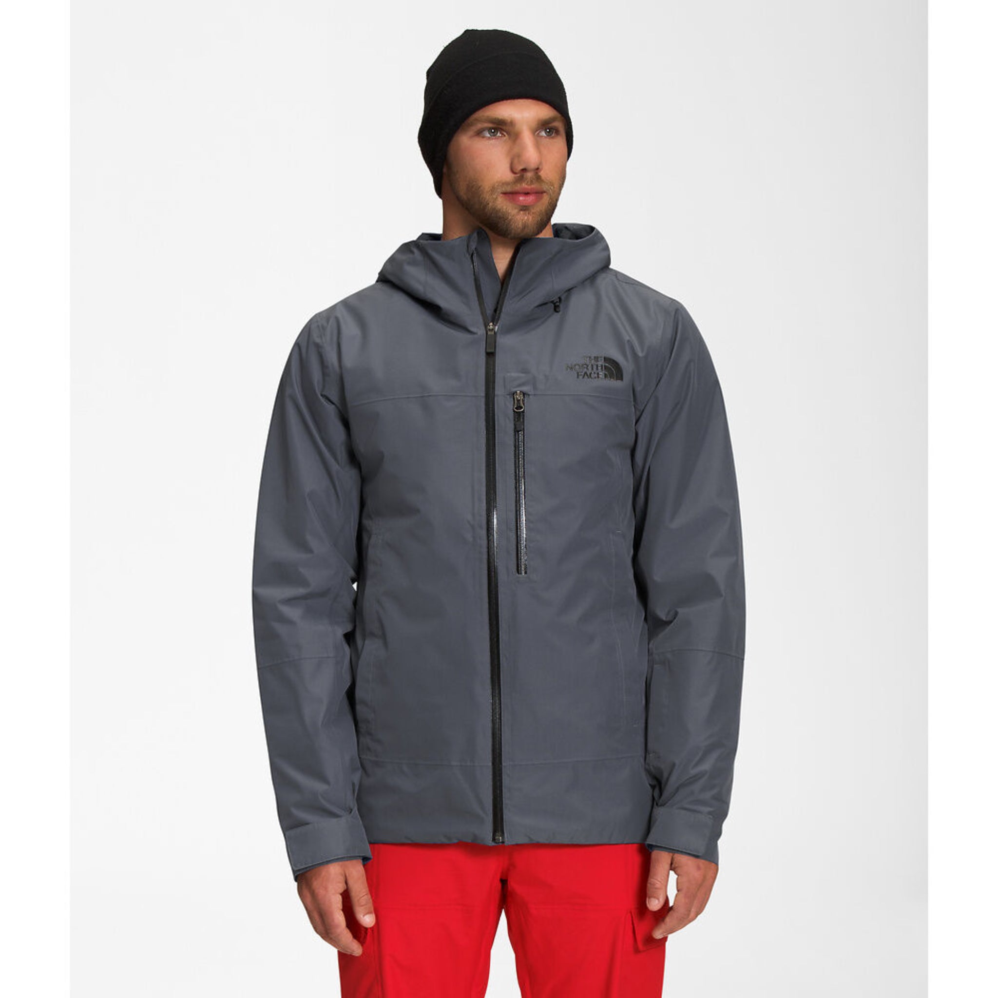 Mens grey best sale north face coat